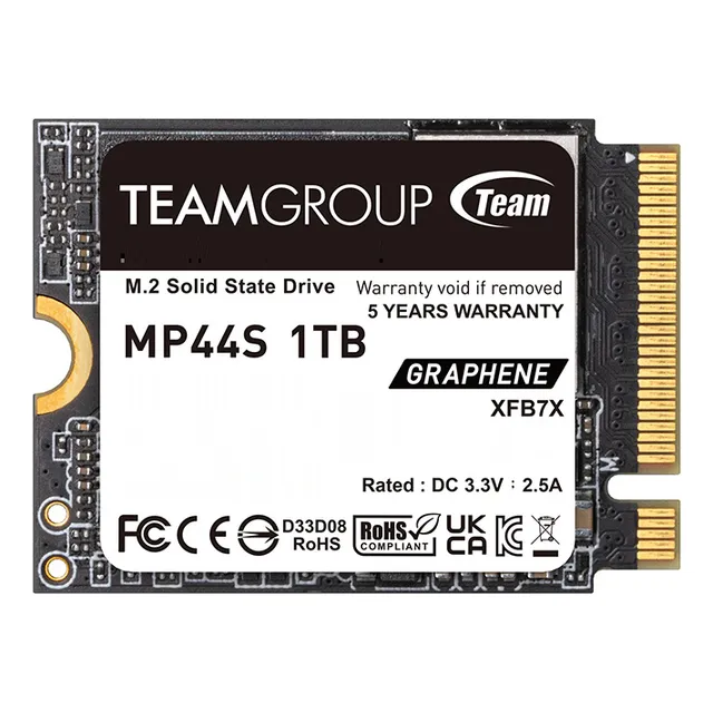 Ssd Nvme M.2 2230 1tb Teamgroup Mp44s 5000/3500mb/s P4.0/3.0