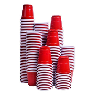 Mini Vasos De Chupito Rojos Desechables Tashibox - 2 Onzas - Mini Vasos De Chupito Rojos Desechables Tashibox - 2 Onzas -