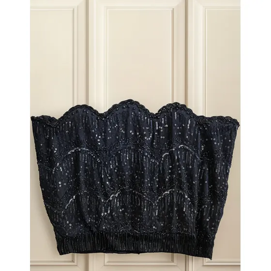 Pollera Para Fiesta Con Lentejuelas Y Canutillos