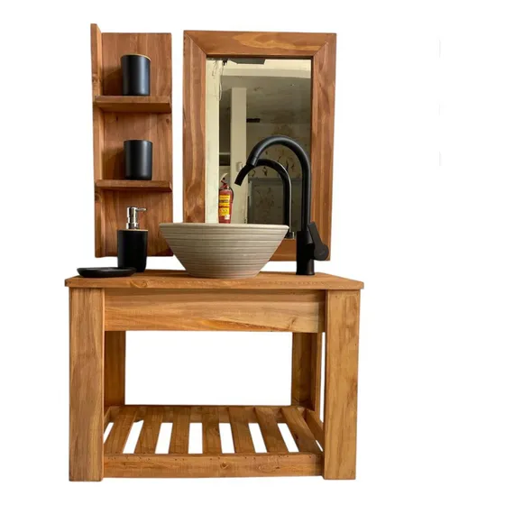 Mueble para baño DF Hogar de 60cm de ancho 40cm de alto y 33cm de profundidad