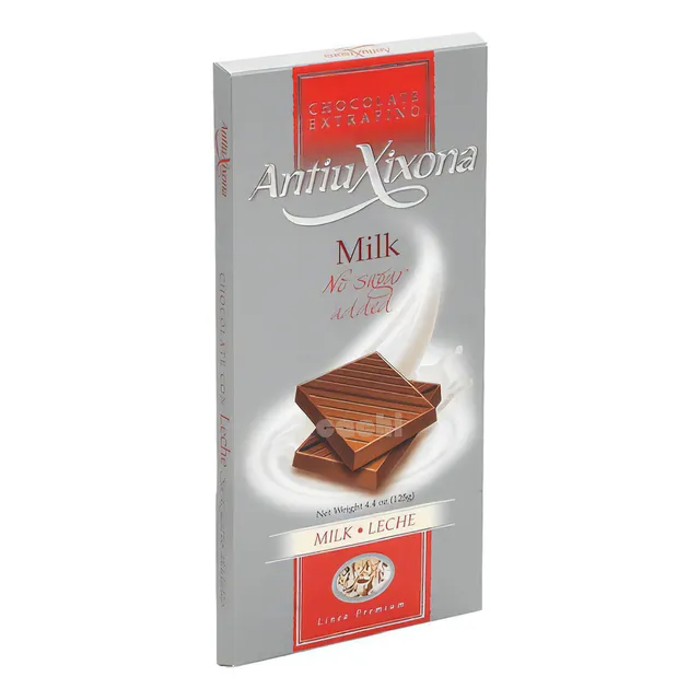 Chocolate Antiu Xixona Sin Azucar Leche 125gr