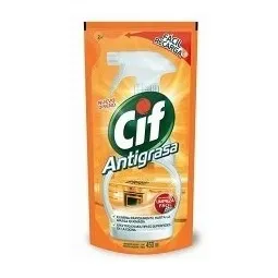 Limpiador Cif Antigrasa Recarga Económica 450ml
