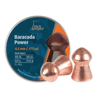 Pellet Baracuda Power H&n .177 4.5mm 10.65gr 300pz Xchws P Pellet Baracuda Power H&n .177 4.5mm 10.65gr 300pz Xchws P