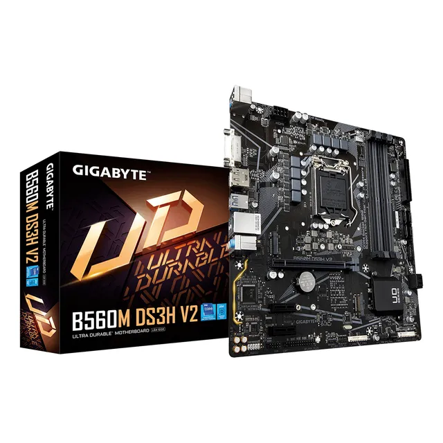 Motherboard Gigabyte B560m Ds3h V2 Lga1200 (outlet) Negro