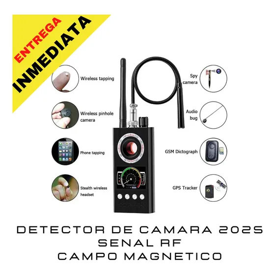 Detector Espía Profesional Gps Micrófonos Cámaras Ocultas Rf