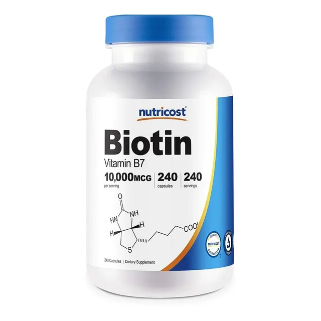 Nutricost Biotina 10000mcg  (vitamina B7), 240 Capsulas