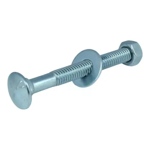 50 Parafuso Francês 5/16 X 3.1/2 - 8,9cm Com Porca E Arruela