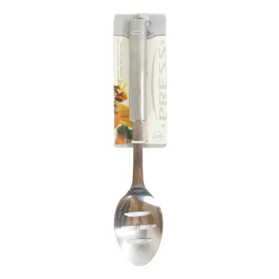Utensilio Cocinar Ranurada Press Acero Inoxidable 33cm Largo