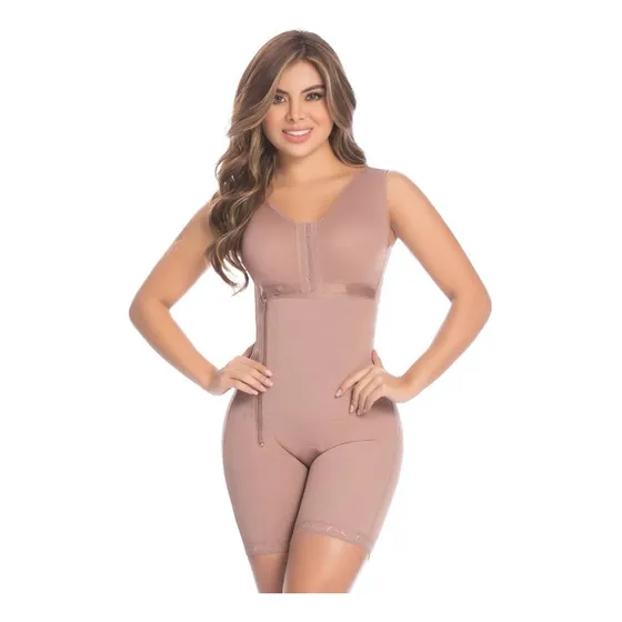 Faja Con Bra Media Pierna  Colombiana Original Nueva