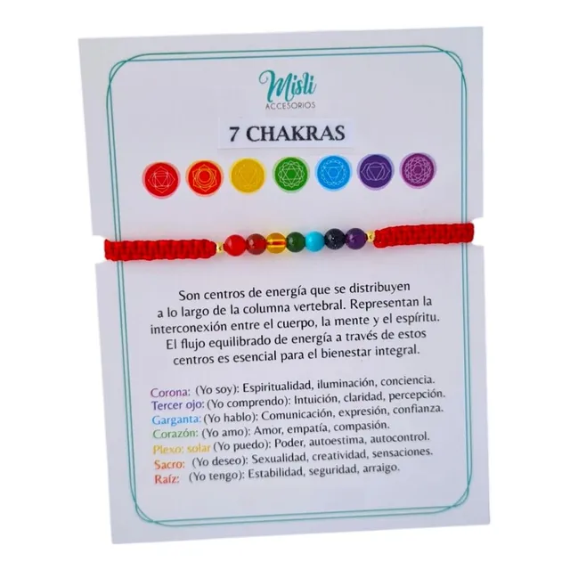 Pulsera Protección 7 Chakras Cuarzos Manilla Meditación