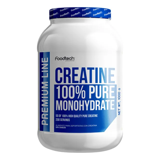 Creatine 100% Pure Monohydrate 1kg Foodtech Sabor Sin Sabor Creatine 100% Pure Monohydrate 1kg Foodtech Sabor Sin Sabor