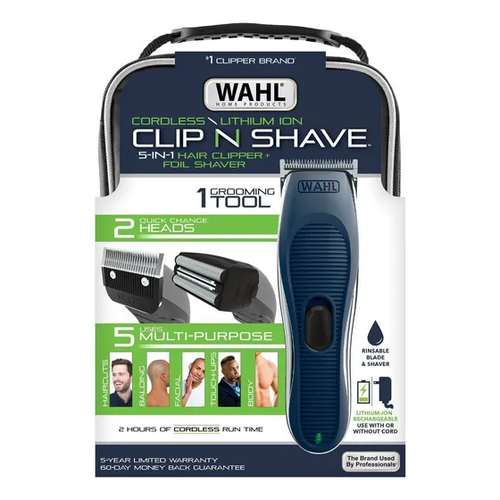 Maquina Afeitar Inalambrica Whal 2 En 1 Clip N Shave Origina