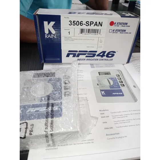 Programador De Riego Krain Modelo Rps De 4 Y 6 Estaciones