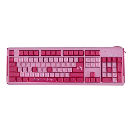 Teclado Hello Kitty Computadora Laptop Pc Fucsia Regalo Niña