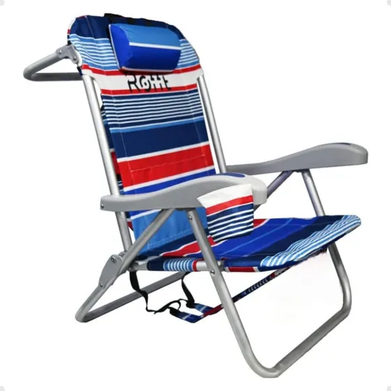 Reposera Rofft Rfsc541 Mochila Reclinable 6 Posiciones Alumi