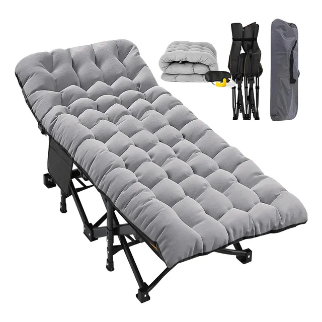 Catre Plegable Reforzado Economico Con Colchón Para Camping