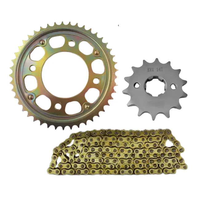 Kit De Transmision Corona Piñon Y Cadena Honda Cb190