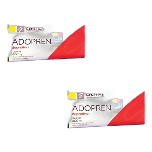 Adopren Caja 10 Tabs Ibuprofeno 600mg P2