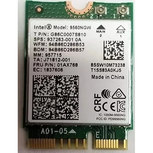 Tarjeta Inalámbrica Wi-fi Para Intel 9560ac Ngw, 1730 / 5g D