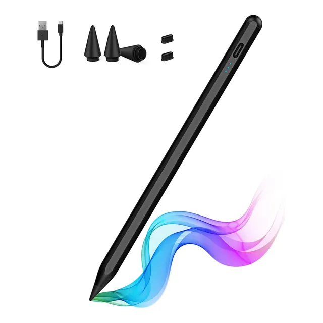 Lápiz Óptico Stylus Pluma Para Tablet Rechazo Palma, Negro