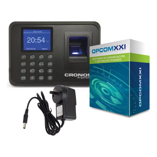 Combo Reloj Control Horario Biométrico Huella + Soft