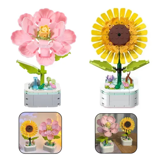 Ramo De Plantas Compatible Con Set Lego Girasol 2pc