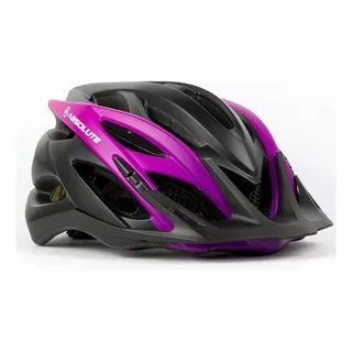 Capacete Ciclismo Absolute Luna Led Preto/roxo Capacete Ciclismo Absolute Luna Led Preto/roxo