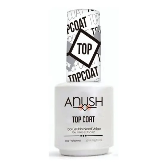 Esmalte Semipermanente Top Coat X15 Ml Anush