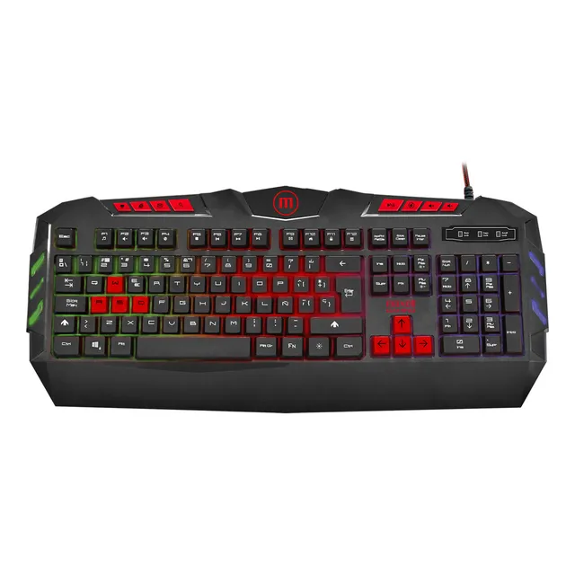 Teclado Gamer Maxell Kb-1200 Iluminado Usb Samurai Rgb