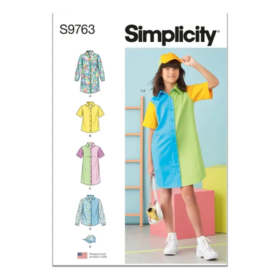 Vestido Camisa Sombrero Para Niña Patron Costura Codigo