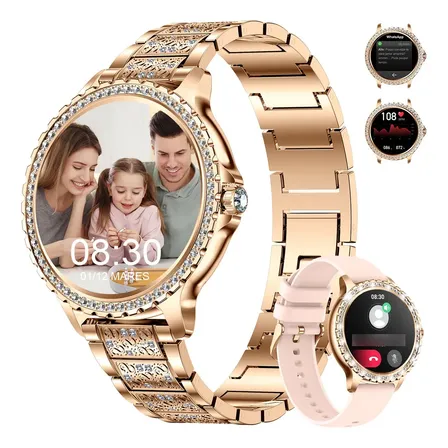 Relógio Inteligente Mulher Smartwatch Esportivo Com Diamante