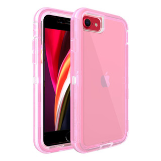 Funda Transparent Para iPhone Se2020 Uso Rudo 360 3 En 1 Funda Transparent Para iPhone Se2020 Uso Rudo 360 3 En 1