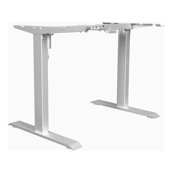 Base De Mesa Com Regulagem De Altura Elétrica Elements Misch White 70-121cm De Altura