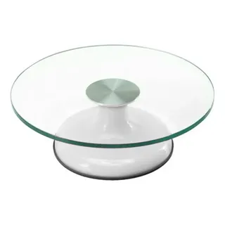 Bailarina De Vidro Giratória Profissional Bolo Confeitaria Cor Branco Alira Home