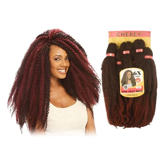 Cabelo Afro Twist 6x Pacotão 400g Cherey Marley Cor 1