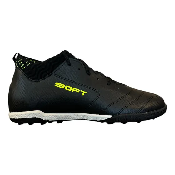 Botines Papi Futbol Con Media Soft 310 Negros Comodos