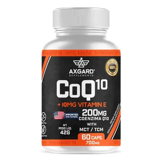 Coenzima Q10 200mg + Vitamina E Com Tcm- 60 CĂĄpsulas- Axgard Coenzima Q10 200mg + Vitamina E Com Tcm- 60 CĂĄpsulas- Axgard