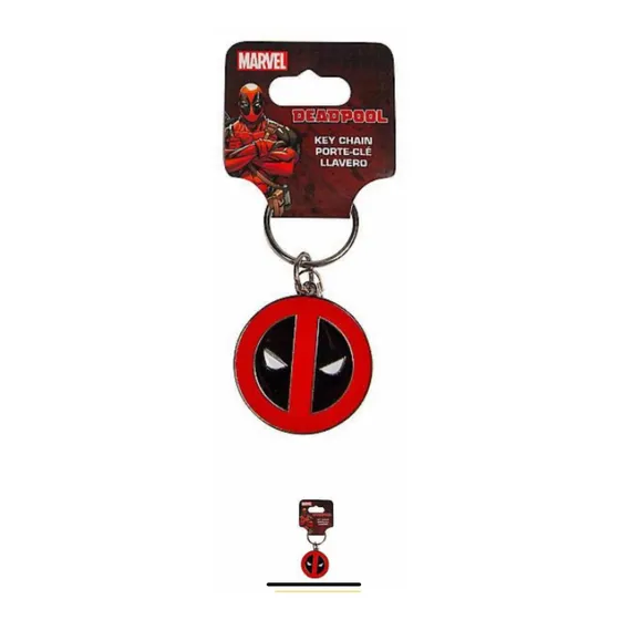 Llavero Marvel Deadpool Con Capa De Cromo Y Pintura Esmalte