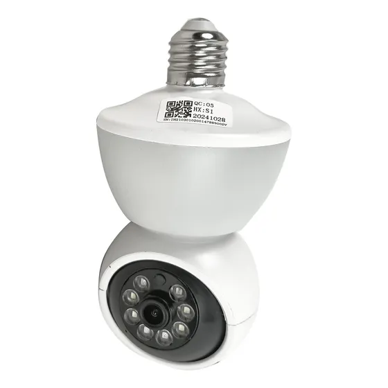 Cámara Wifi Celular Lámpara 1080p 360 Con Foco Led Y Sensor