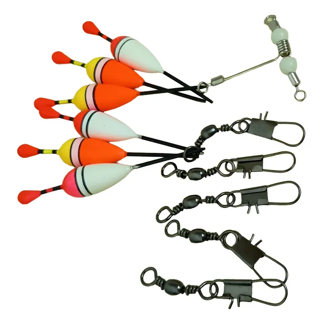 Set De Boyas, Girelas, Y Gancho Nudo Pesca Ofertas Delsur