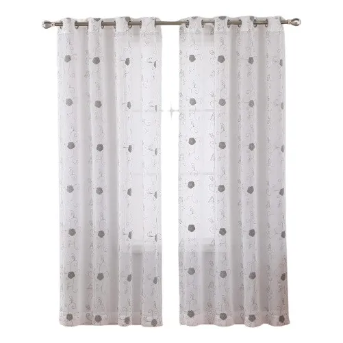 Cortinas Semitransparentes 2 Páneles 213 Largo X 132 Ancho