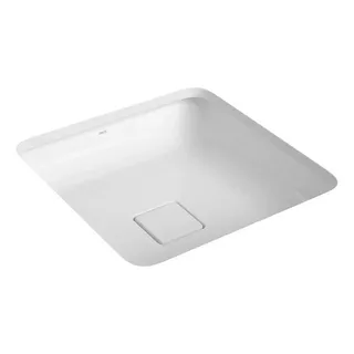 Deca Slim L.31040.17 Cuba Quadrada De Embutir 40cm Cor Branco Brilho
