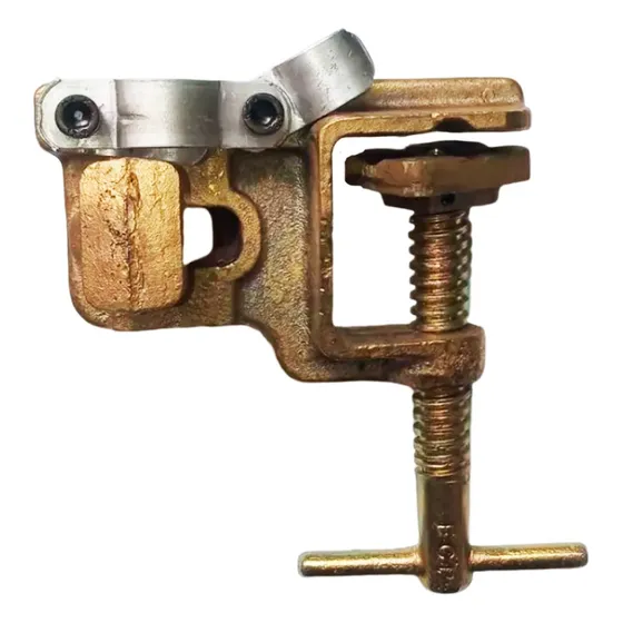 Grampo De Aterramento De Fixação 755 Bronze Aperto Tipo T