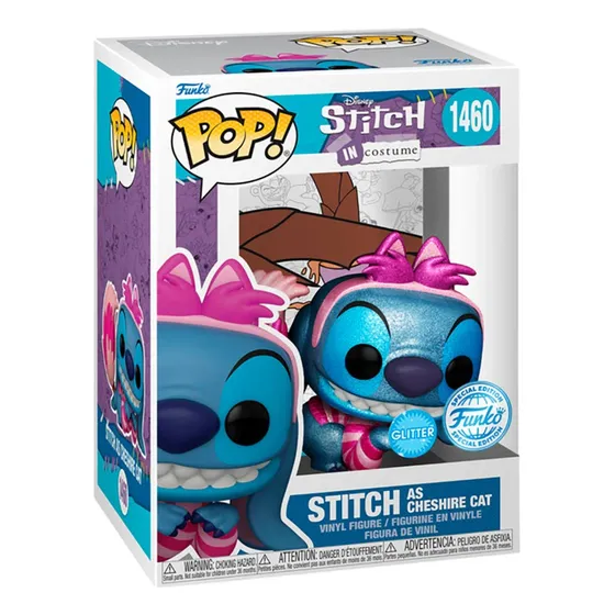 Funko Pop! Disney - Stitch Como Cheshire Glitter