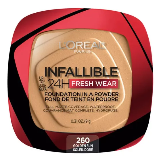 Base En Polvo L'oréal Paris Infallible Hasta 24h Fresh Wear  260