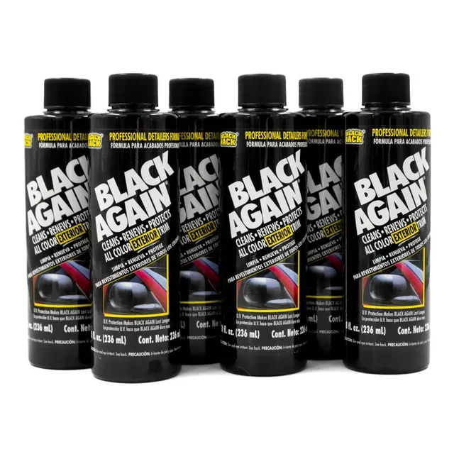 Kit 6 Restauradores De Plasticos Para Auto Black Again