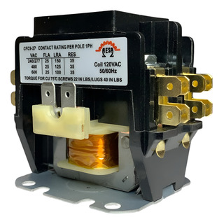 Contactor 2 Polos 25a Bobina 120v Proposito Definido Contactor 2 Polos 25a Bobina 120v Proposito Definido