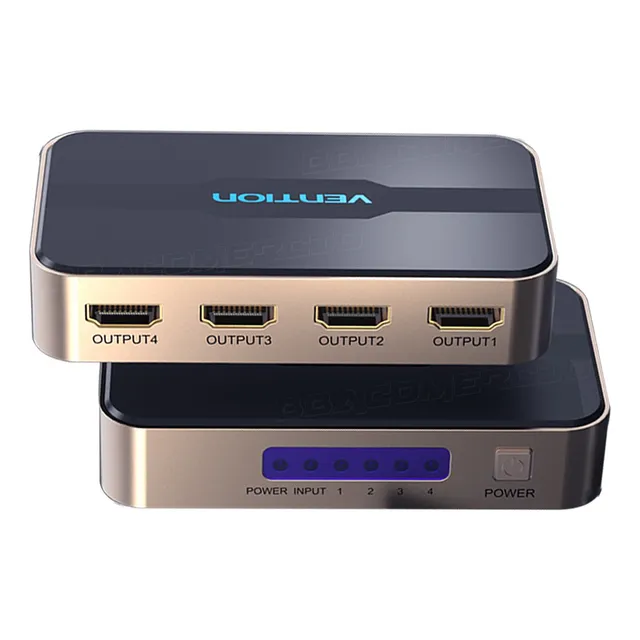Divisor multiplicador de pantalla 1 P/ 4 pantallas HDMI 4k Vention