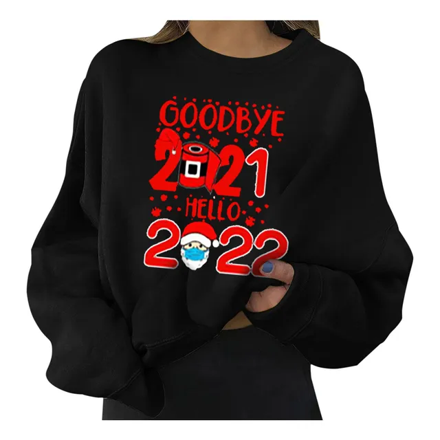 Sueter Navidad Sudadera Camisa Grafica Manga Larga Familia