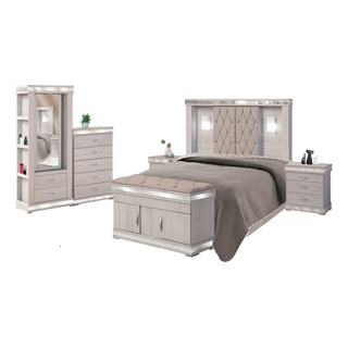 Recamara King Size Coral 6 Piezas Encino Këssa Muebles Recamara King Size Coral 6 Piezas Encino Këssa Muebles